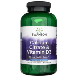 Swanson Citrato de calcio y vitamina D3 - 250 Tabletas