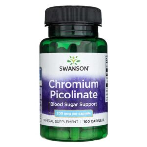 Swanson Picolinato de cromo 200 mcg - 100 Cápsulas