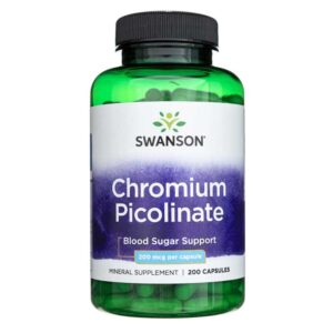 Swanson Picolinato de cromo 200 mcg - 200 cápsulas