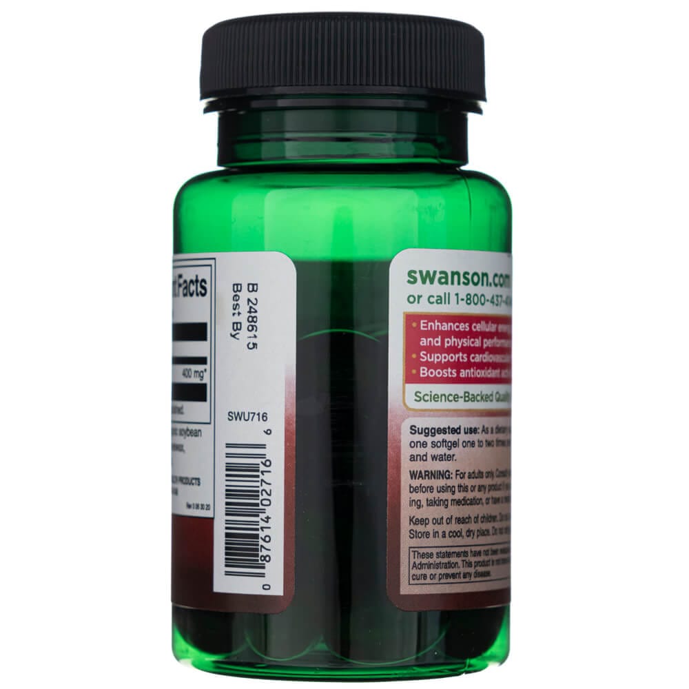 Swanson CoQ10 400 mg - 30 Cápsulas blandas - Imagen 4