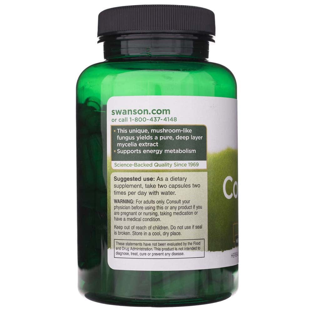 Swanson Cordyceps 600 mg - 120 Cápsulas - Imagen 3
