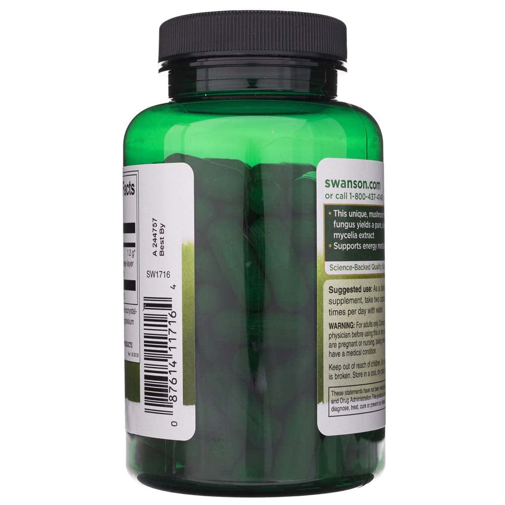 Swanson Cordyceps 600 mg - 120 Cápsulas - Imagen 4
