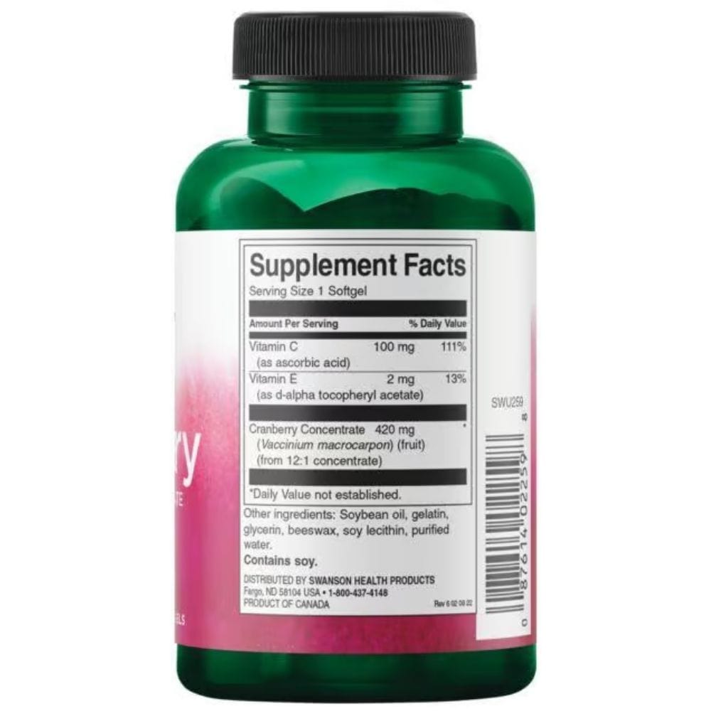 Swanson Extracto de arándano rojo 420 mg - 60 cápsulas - Imagen 2
