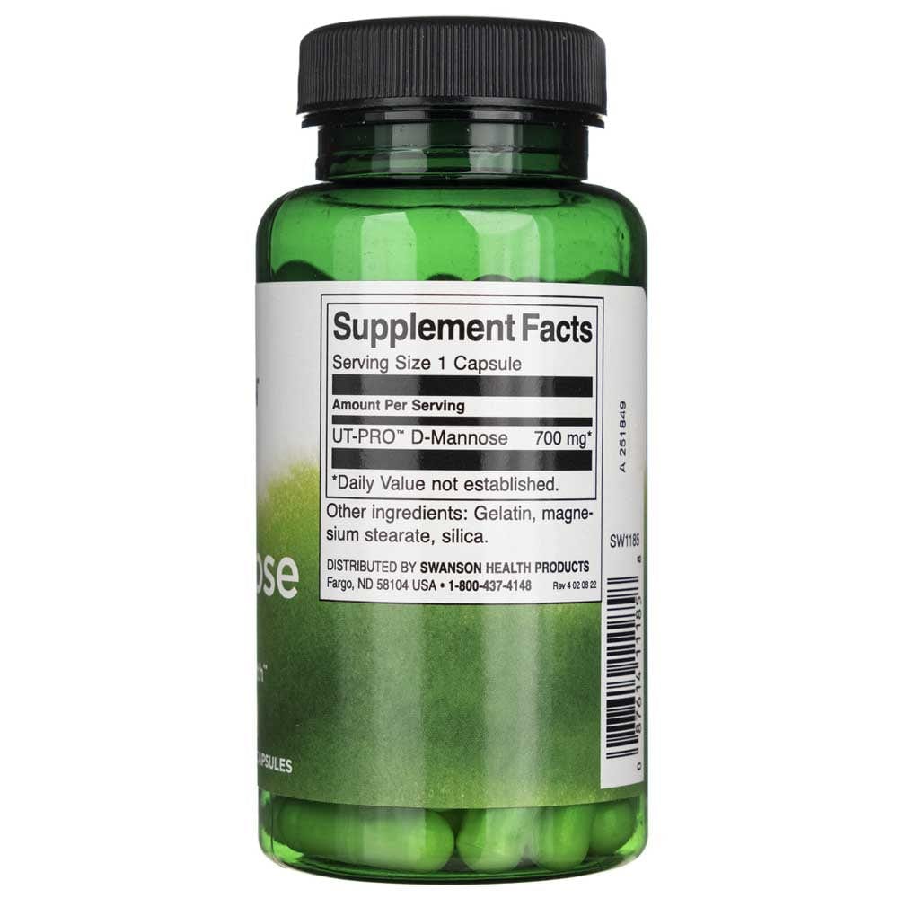 Swanson D-Manosa 700 mg - 60 Cápsulas - Imagen 2