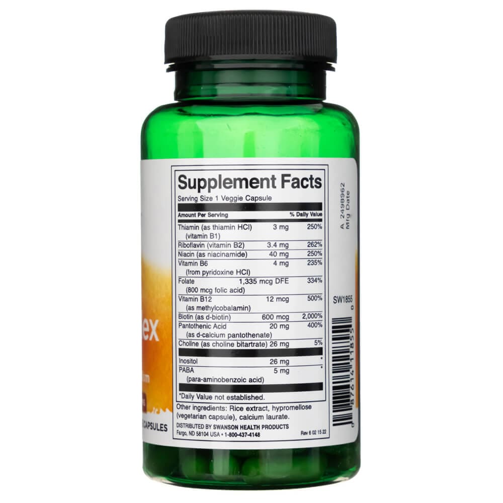 Swanson Daily B-Complex - 100 cápsulas vegetales - Imagen 3