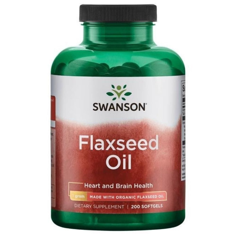 Swanson Aceite de linaza 1000 mg - 200 cápsulas