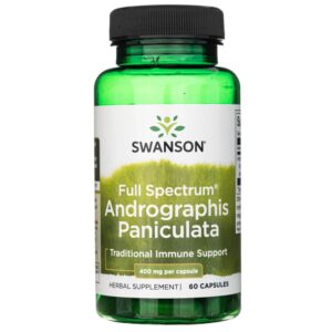 Swanson Full Spectrum Andrographis Paniculata 400 mg - 60 Cápsulas