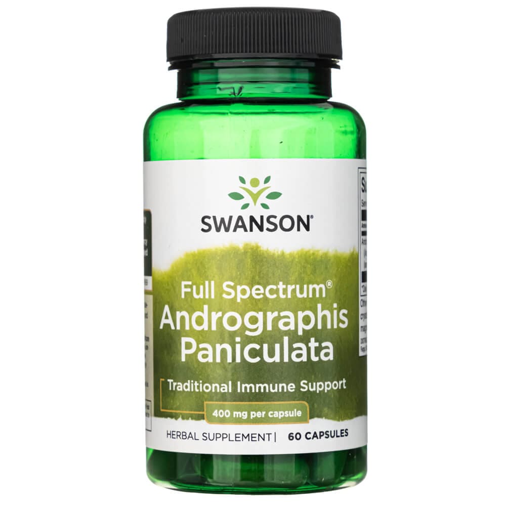 Swanson Full Spectrum Andrographis Paniculata 400 mg - 60 Cápsulas