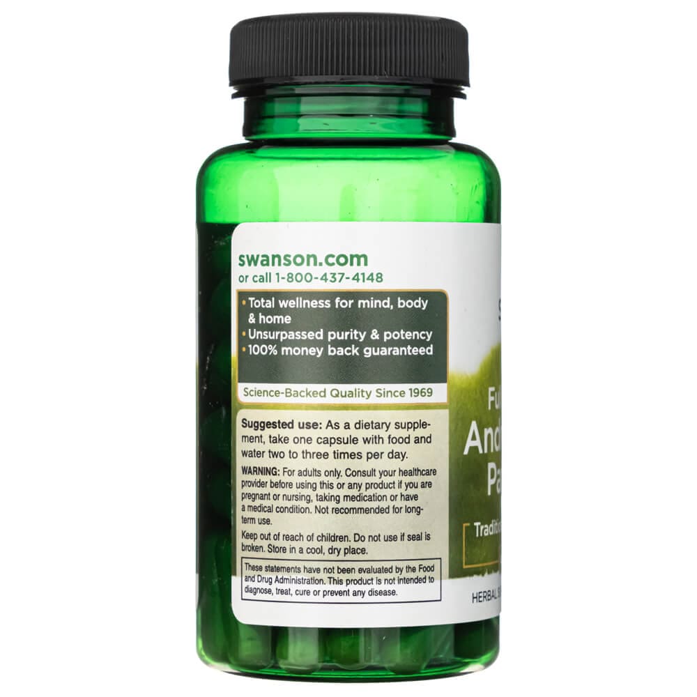 Swanson Full Spectrum Andrographis Paniculata 400 mg - 60 Cápsulas - Imagen 2