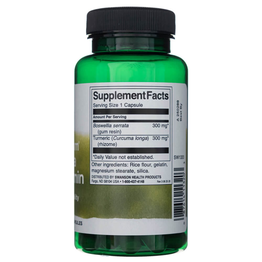 Swanson Espectro Completo Boswellia y Curcumina - 60 Cápsulas - Imagen 2