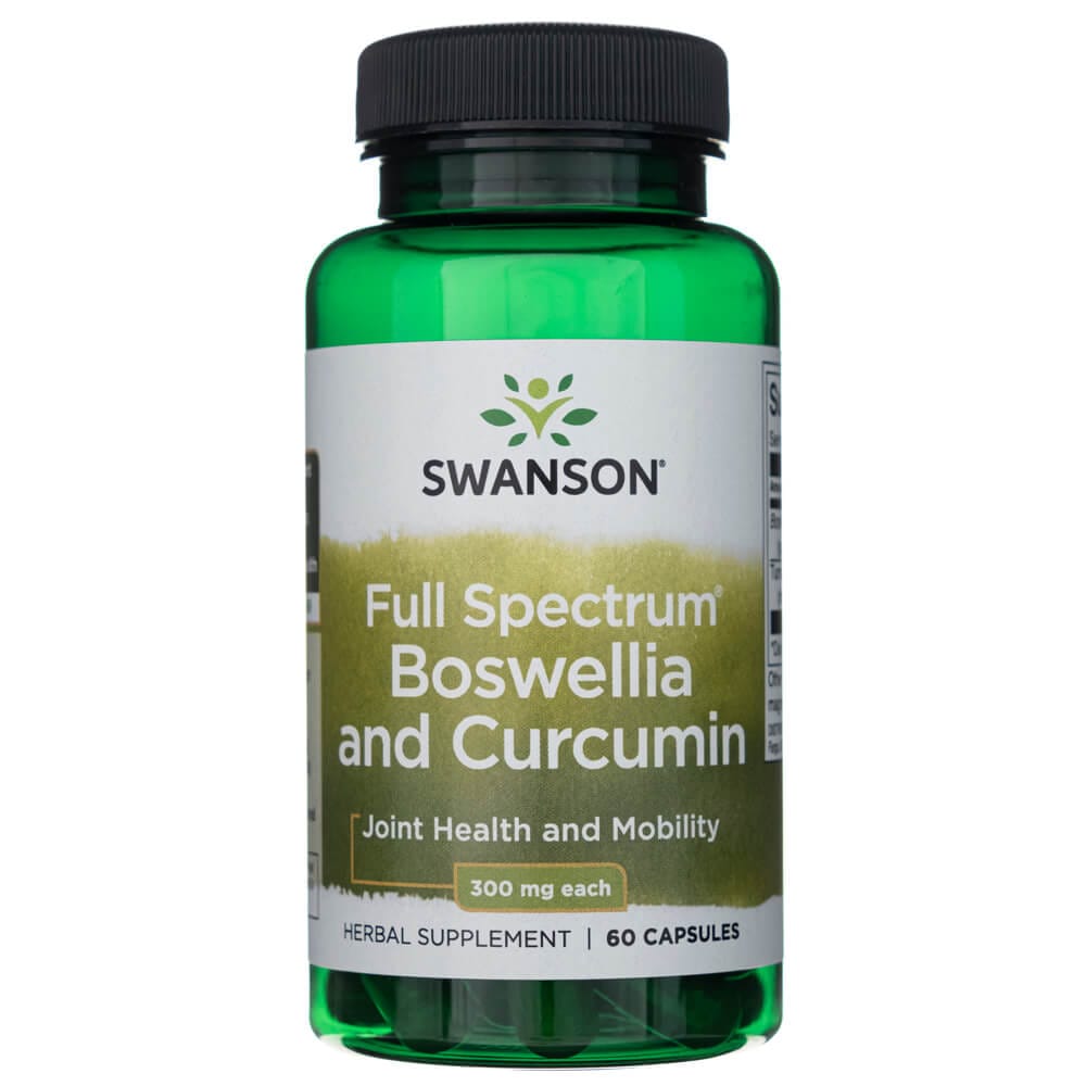 Swanson Espectro Completo Boswellia y Curcumina - 60 Cápsulas
