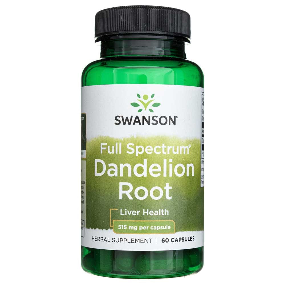 Swanson Raíz de Diente de León Espectro Completo 515 mg - 60 Cápsulas