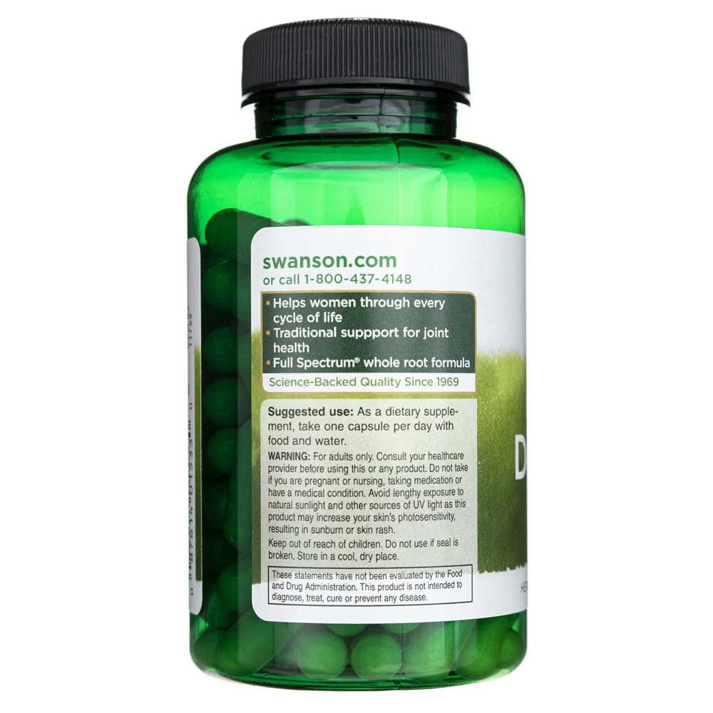 Swanson Dong Quai Espectro Completo 530 mg - 100 Cápsulas - Imagen 4