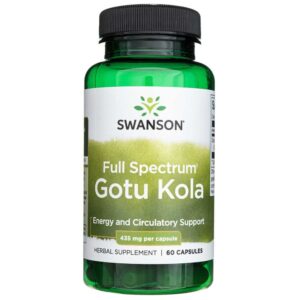 Swanson Gotu Kola Espectro Completo 435 mg - 60 Cápsulas