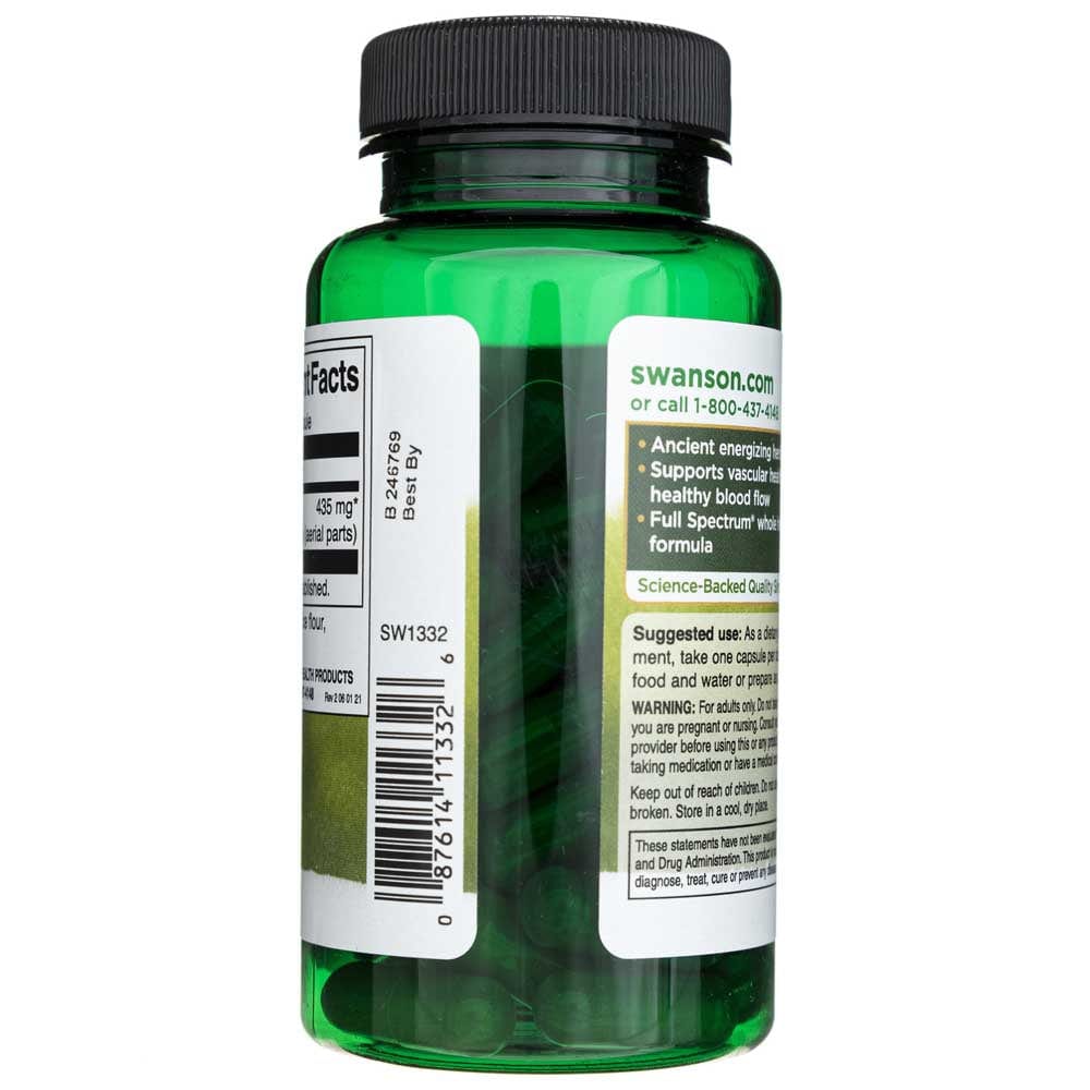 Swanson Gotu Kola Espectro Completo 435 mg - 60 Cápsulas - Imagen 4