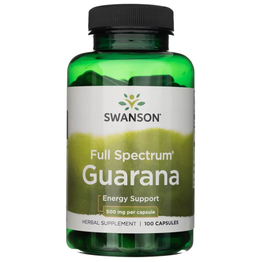 Swanson Guaraná de espectro completo 500 mg - 100 Cápsulas