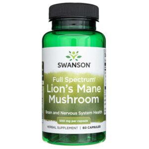 Swanson Full Spectrum Hongo Melena de León 500 mg - 60 Cápsulas