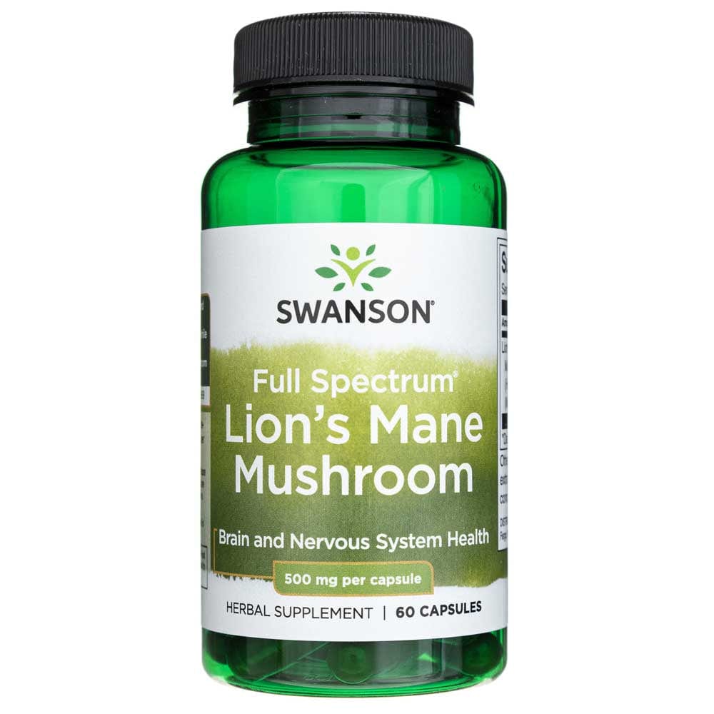Swanson Full Spectrum Hongo Melena de León 500 mg - 60 Cápsulas