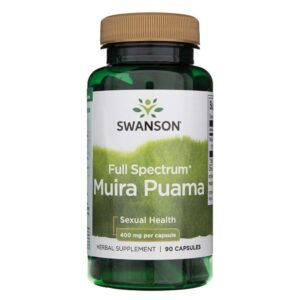 Swanson Muira Puama Espectro Completo 400 mg - 90 Cápsulas