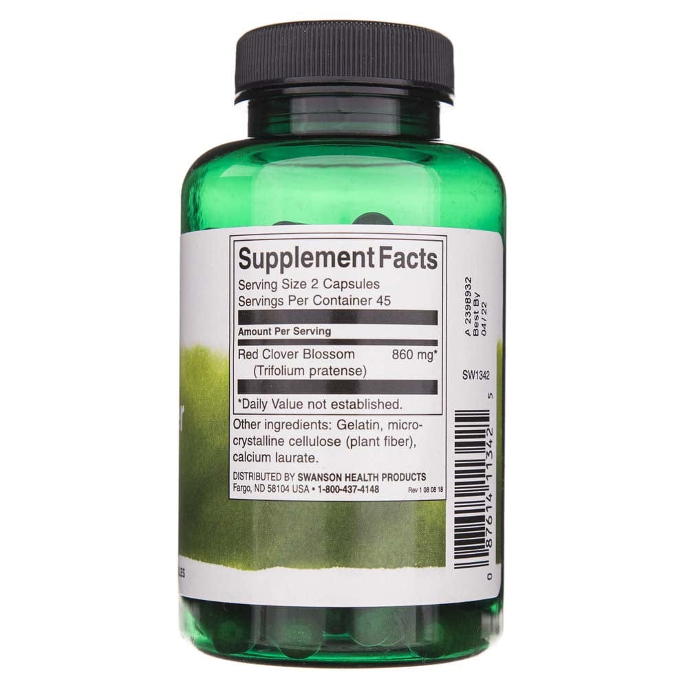 Swanson Full Spectrum Trébol Rojo en Flor 430 mg - 90 Cápsulas - Imagen 2