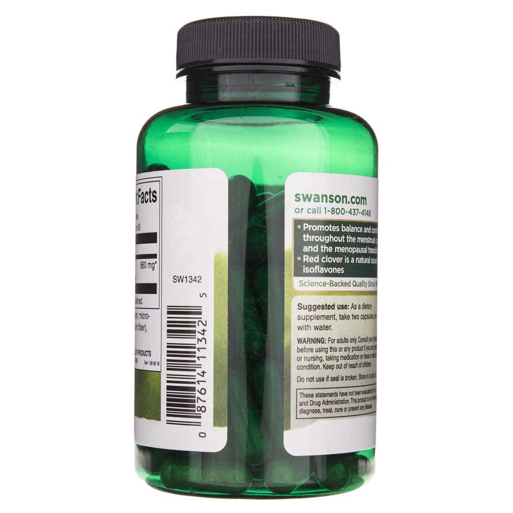 Swanson Full Spectrum Trébol Rojo en Flor 430 mg - 90 Cápsulas - Imagen 3