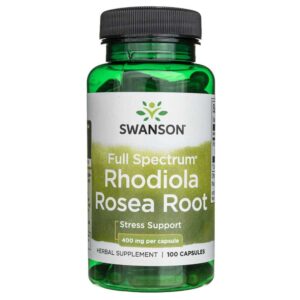 Swanson Full Spectrum Rhodiola Rosea Raíz 400 mg - 100 Cápsulas