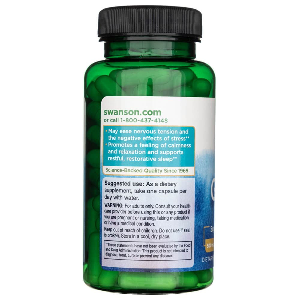 Swanson GABA 500 mg - 100 Cápsulas - Imagen 4