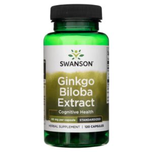 Swanson Extracto de Ginkgo Biloba 60 mg - 120 Cápsulas