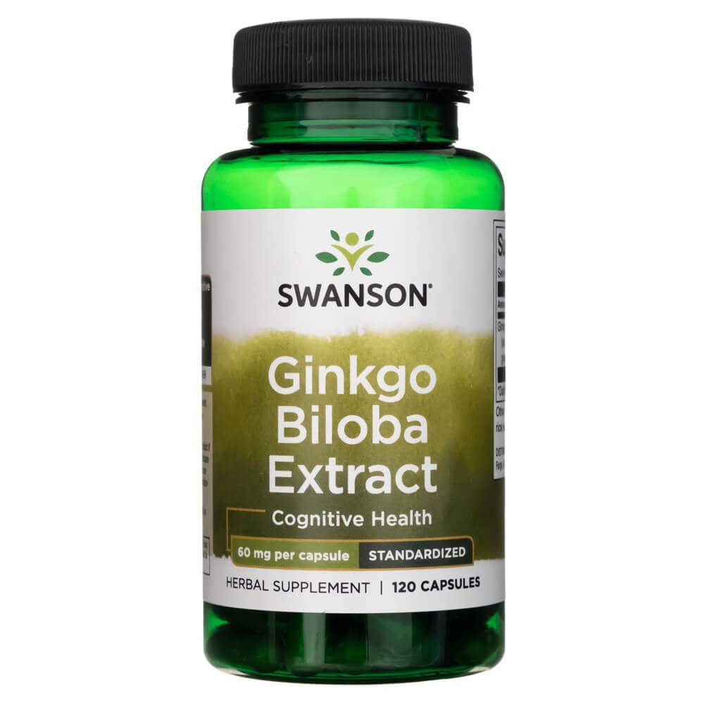 Swanson Extracto de Ginkgo Biloba 60 mg - 120 Cápsulas