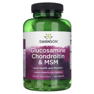 Swanson Glucosamina Condroitina y MSM - 120 Tabletas