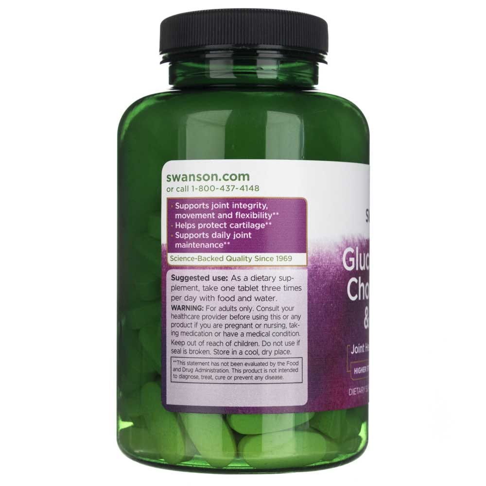 Swanson Glucosamina Condroitina y MSM - 120 Tabletas - Imagen 3