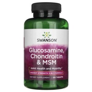 Swanson Glucosamina, Condroitina & MSM - 120 Tabletas