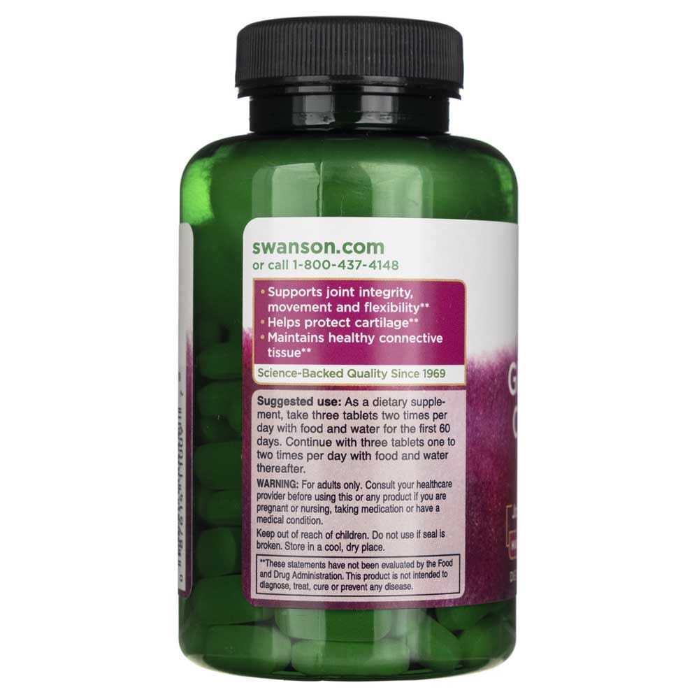 Swanson Glucosamina, Condroitina & MSM - 120 Tabletas - Imagen 3