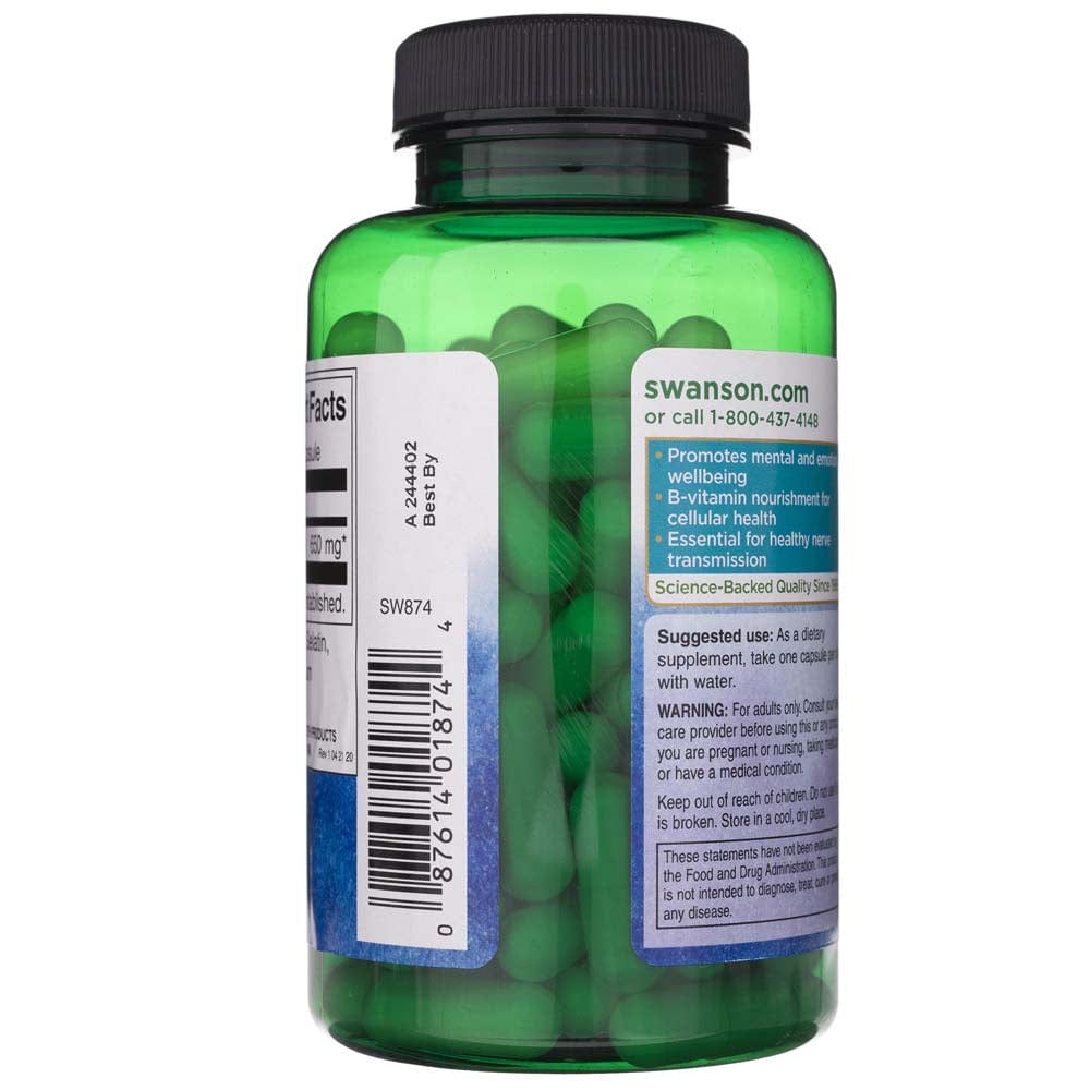 Swanson Inositol 650 mg - 100 Cápsulas - Imagen 3