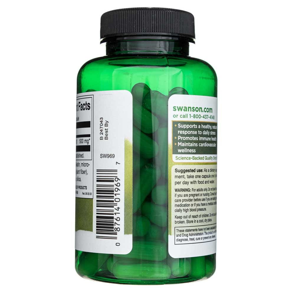 Swanson Ginseng coreano 500 mg - 100 Cápsulas - Imagen 4