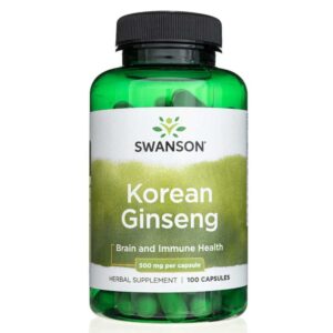 Swanson Ginseng coreano 500 mg - 100 Cápsulas