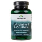 Swanson L-Arginina & L-Ornitina - 100 Cápsulas