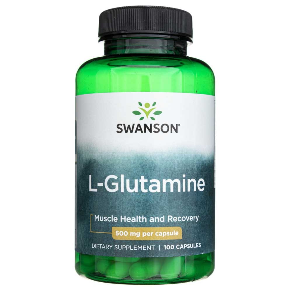 Swanson L-Glutamina 500 mg - 100 Cápsulas