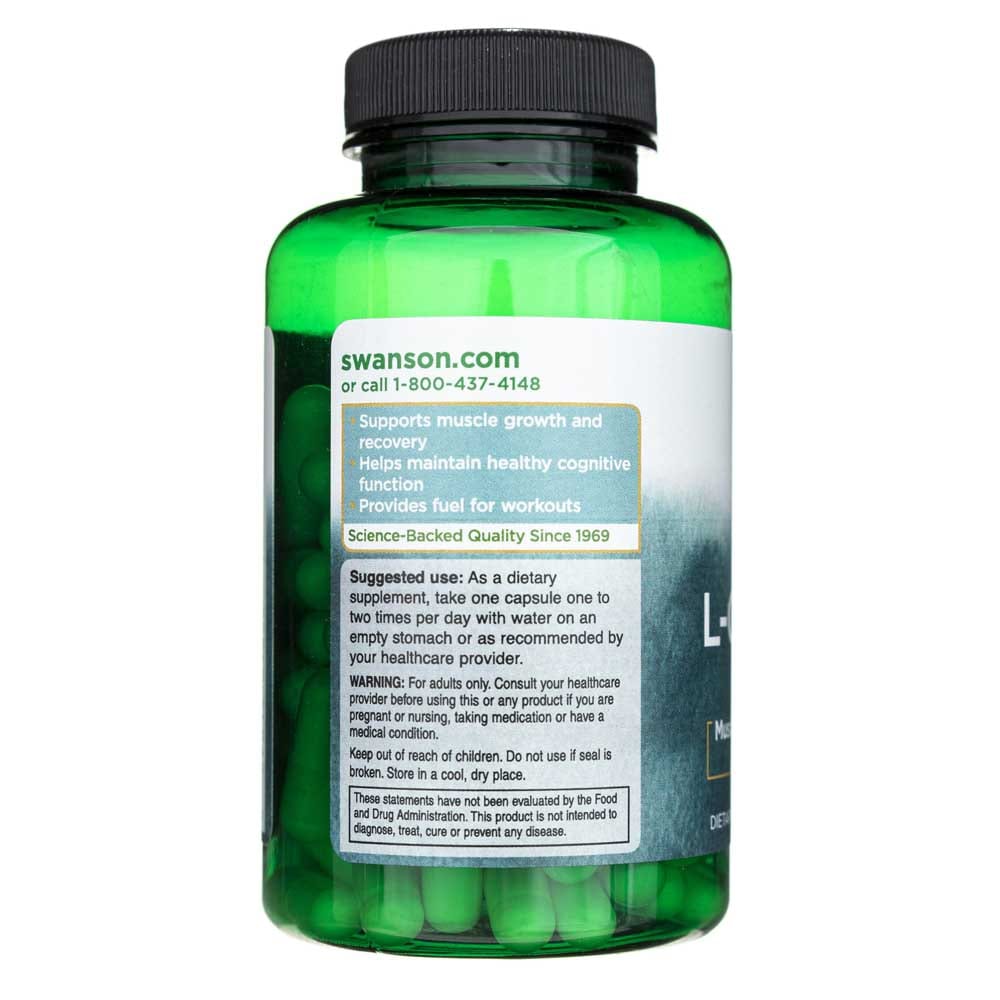 Swanson L-Glutamina 500 mg - 100 Cápsulas - Imagen 4