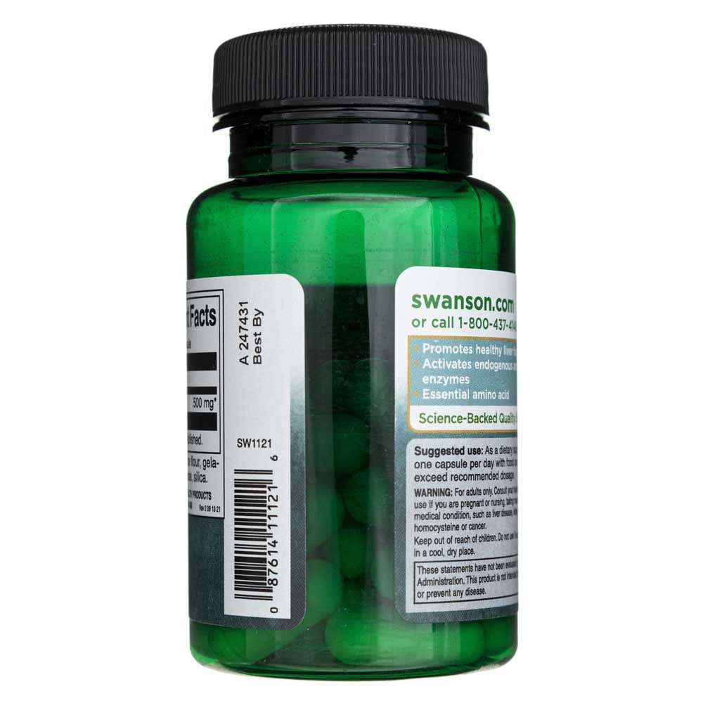 Swanson L-Metionina 500 mg - 30 Cápsulas - Imagen 3