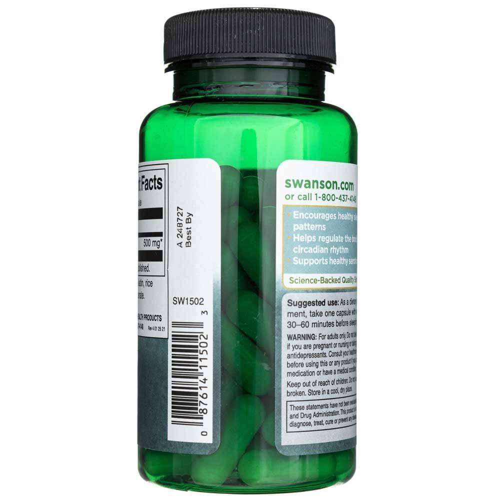 Swanson L-Triptófano 500 mg - 60 Cápsulas - Imagen 4