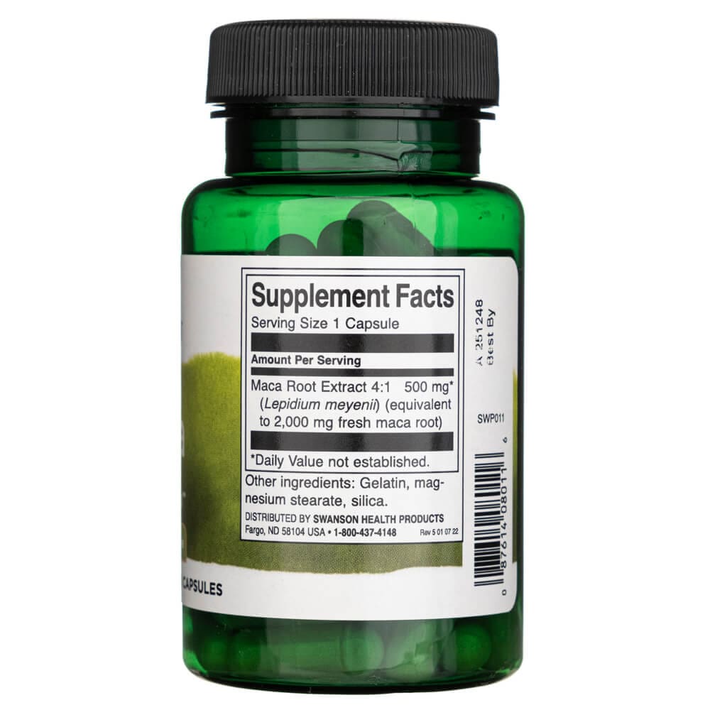Swanson Maca 500 mg - 60 Cápsulas - Imagen 2