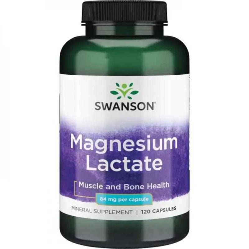 Swanson Lactato de Magnesio 84 mg - 120 Cápsulas