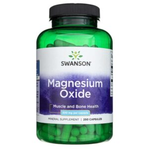 Swanson Óxido de magnesio 200 mg - 250 Cápsulas