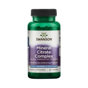 Swanson Complejo de Citrato Mineral - 60 Cápsulas