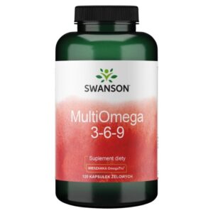 Swanson MultiOmega 3-6-9 Lino, Borraja y Aceites de Pescado - 120 Cápsulas blandas