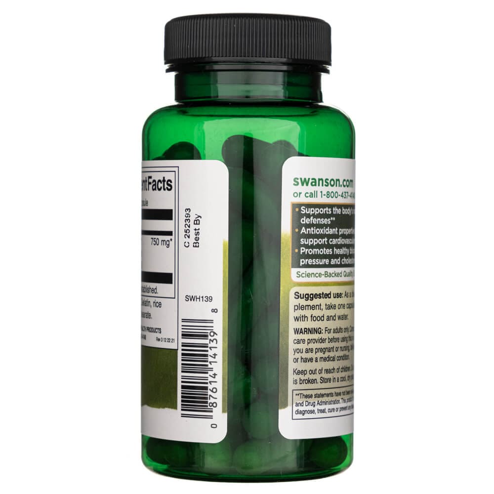 Swanson Extracto de Hoja de Olivo 750 mg - 60 Cápsulas - Imagen 3