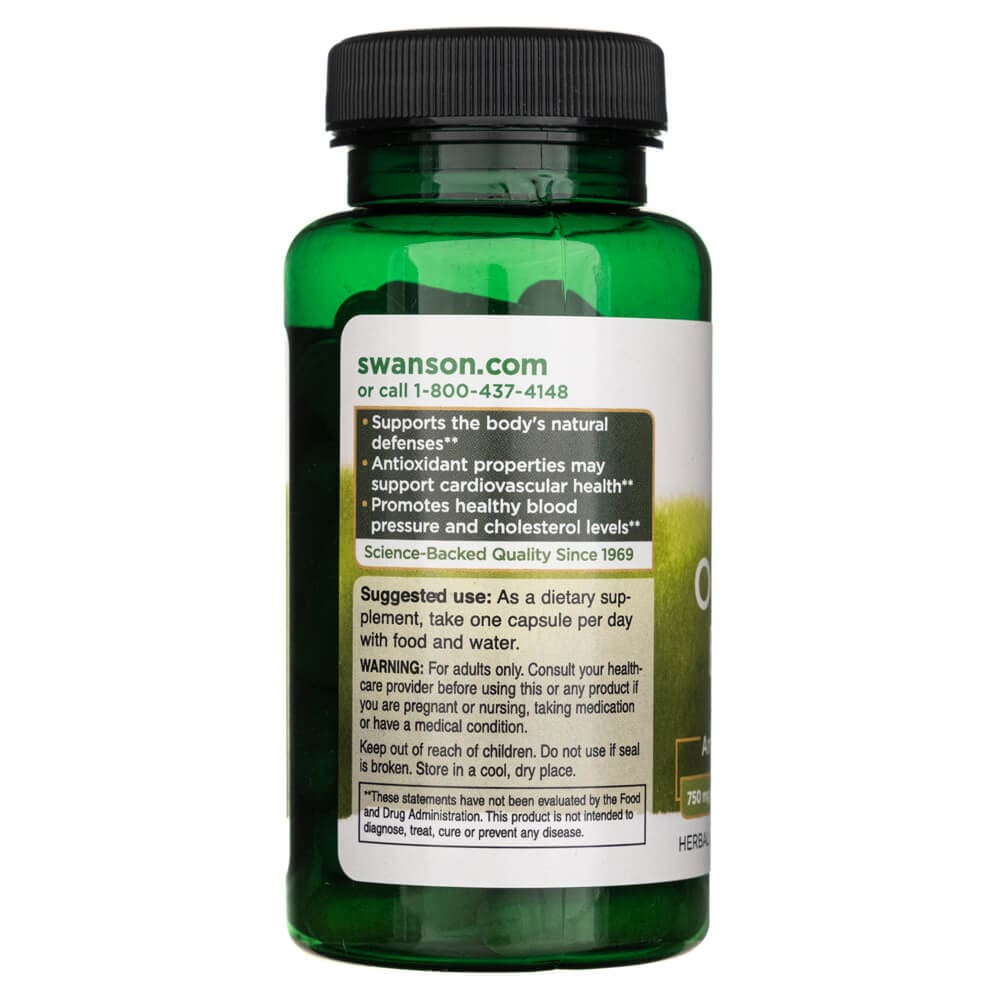 Swanson Extracto de Hoja de Olivo 750 mg - 60 Cápsulas - Imagen 4