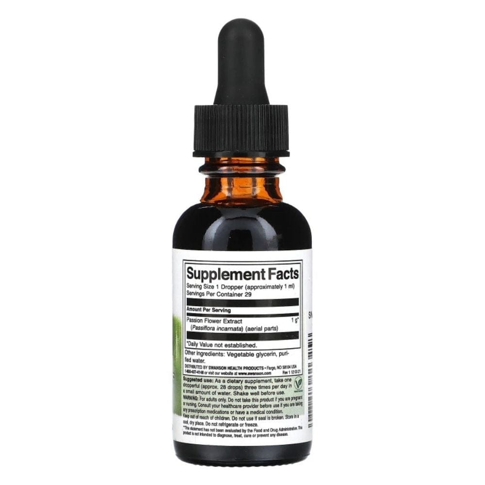 Swanson Extracto Líquido de Flor de la Pasión - 29,6 ml - Imagen 2