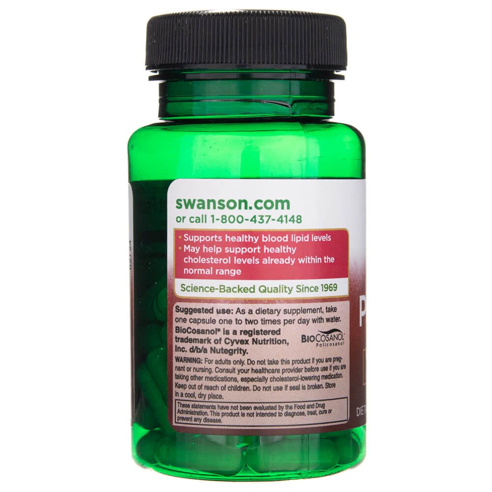 Swanson Policosanol 20 mg - 60 Cápsulas - Imagen 2